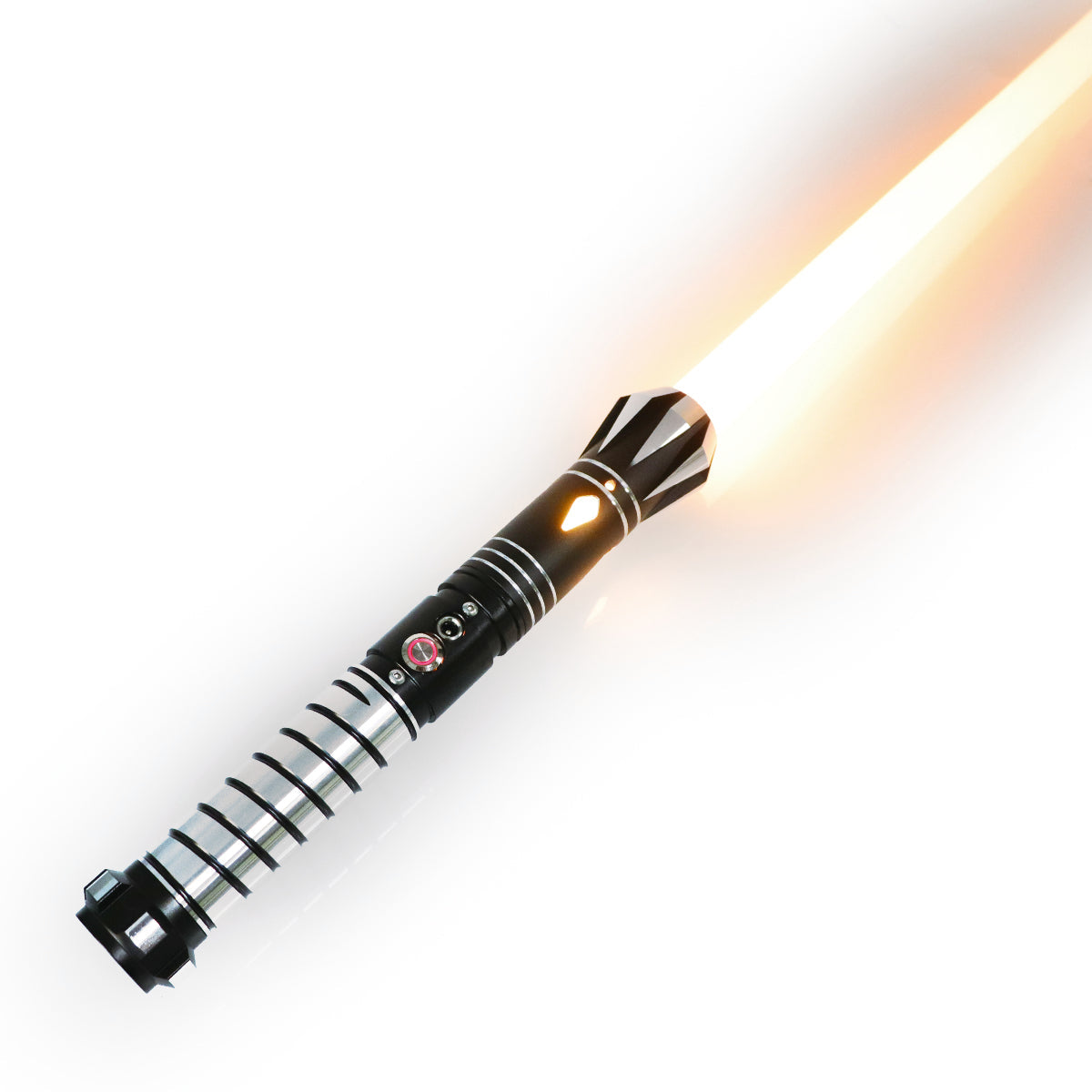 Rapierificsaber Lightsaber Duel Ready Lightsaber 16 Sound Fonts Black Hilt 29CM
