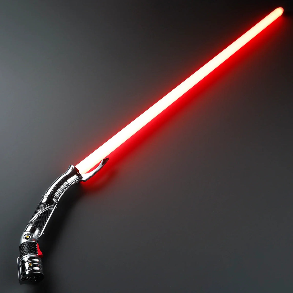 Rapierificrsaber Count Dooku Red Light Saber Xenopixel V3 Core Proffie2.2 Curved Hilt 32CM