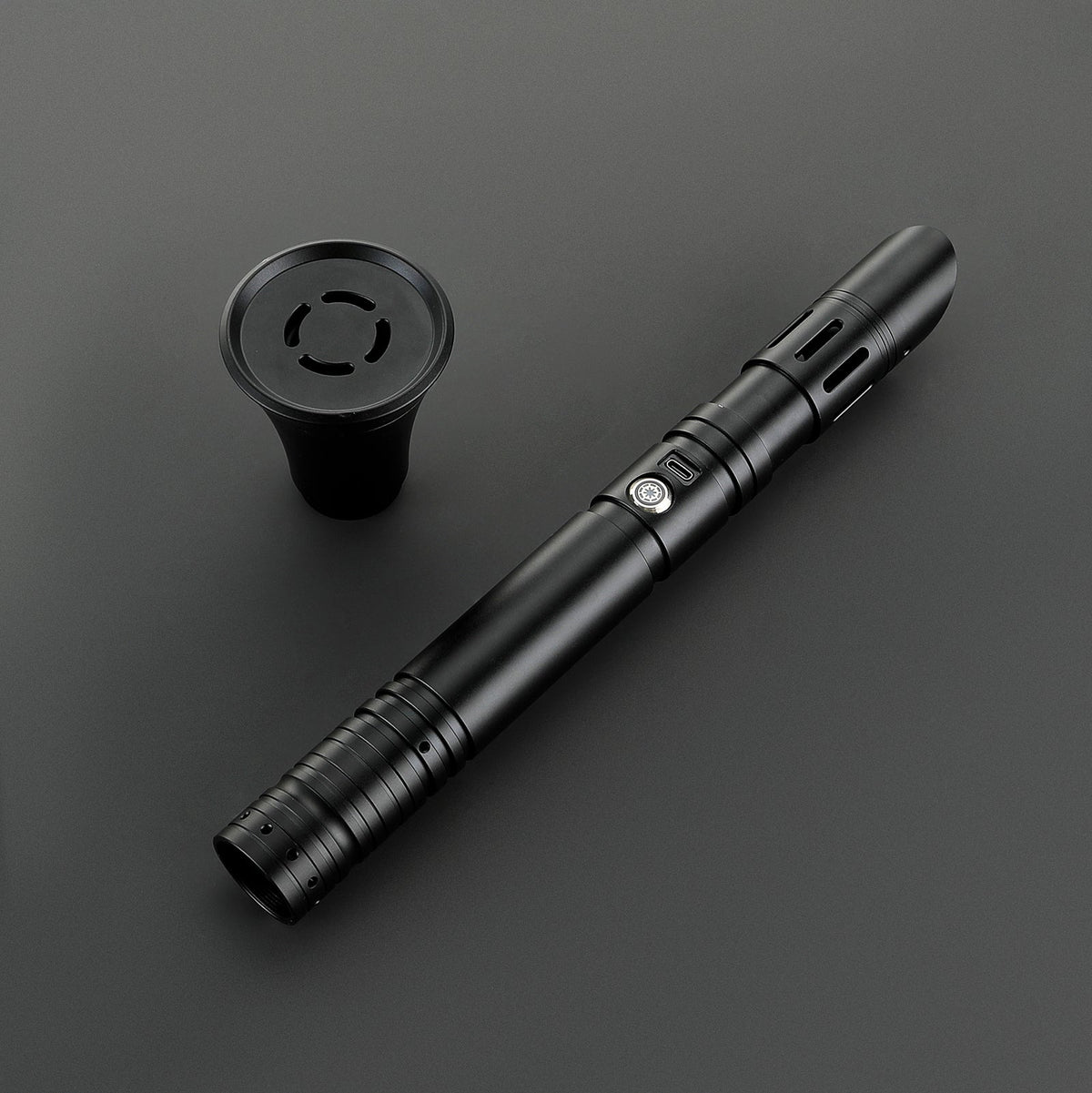 Rapierificsaber Lightsaber Custom Lightsaber with 2 Pommels Metal Hilt 30.5CM