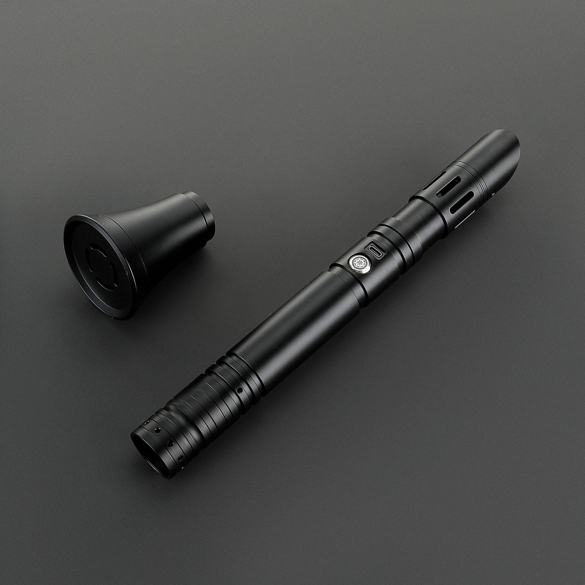 Rapierificsaber Lightsaber Custom Lightsaber with 2 Pommels Metal Hilt 30.5CM