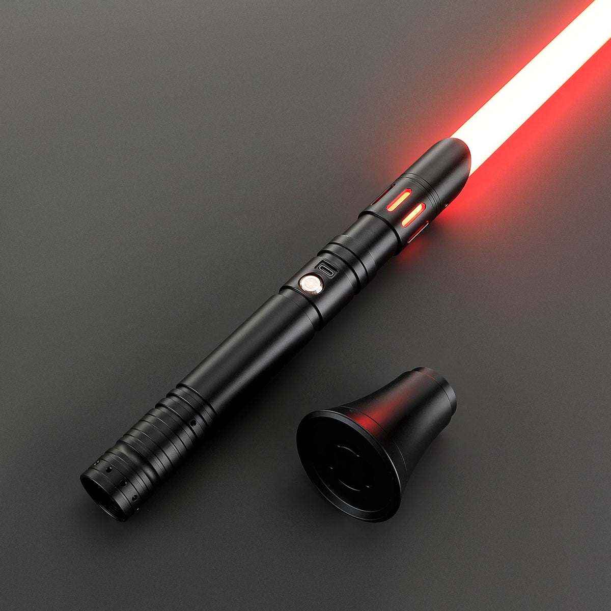 Rapierificsaber Lightsaber Custom Lightsaber with 2 Pommels Metal Hilt 30.5CM