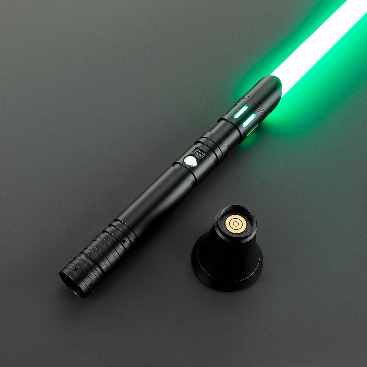 Rapierificsaber Lightsaber Custom Lightsaber with 2 Pommels Metal Hilt 30.5CM