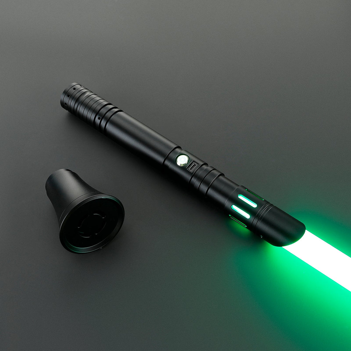Rapierificsaber Lightsaber Custom Lightsaber with 2 Pommels Metal Hilt 30.5CM
