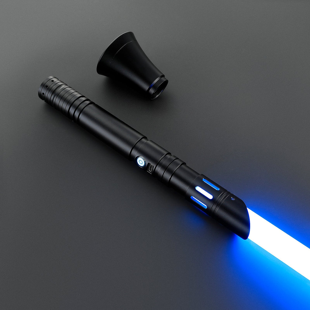 Rapierificsaber Lightsaber Custom Lightsaber with 2 Pommels Metal Hilt 30.5CM