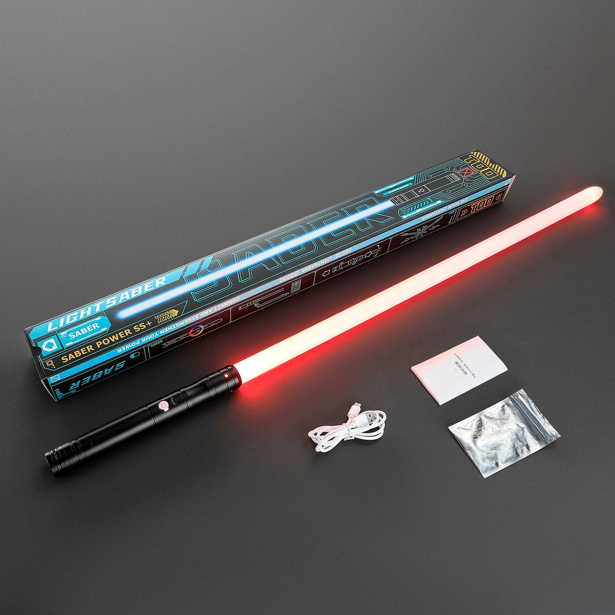 Rapierificsaber Affordable Black LightSaber Apprentice Saber Hilt 23.7CM