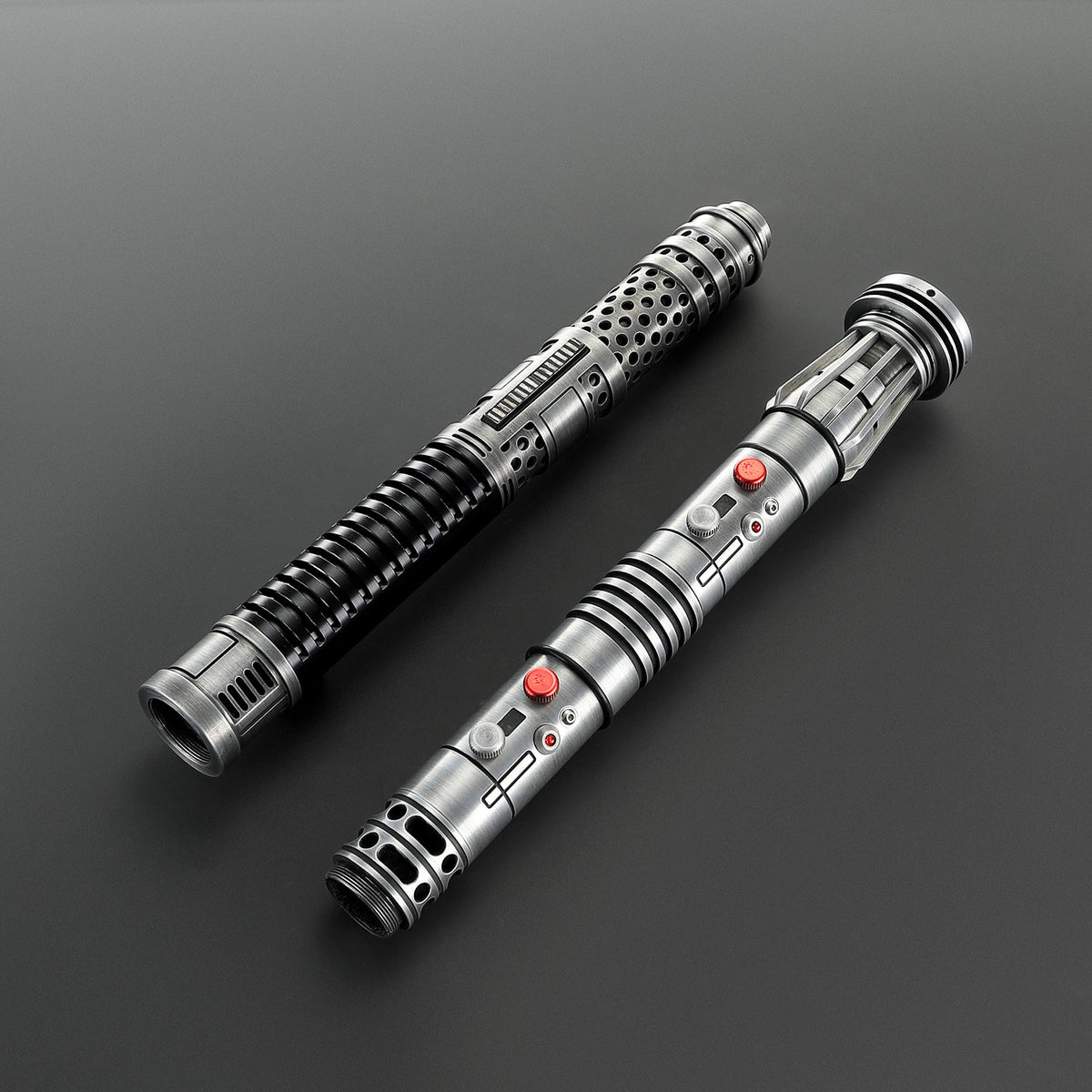 Rapierificsaber Lightsaber Maul & Ventress Light Saber Splitable Double Blades Weathered Hilt 63.5CM