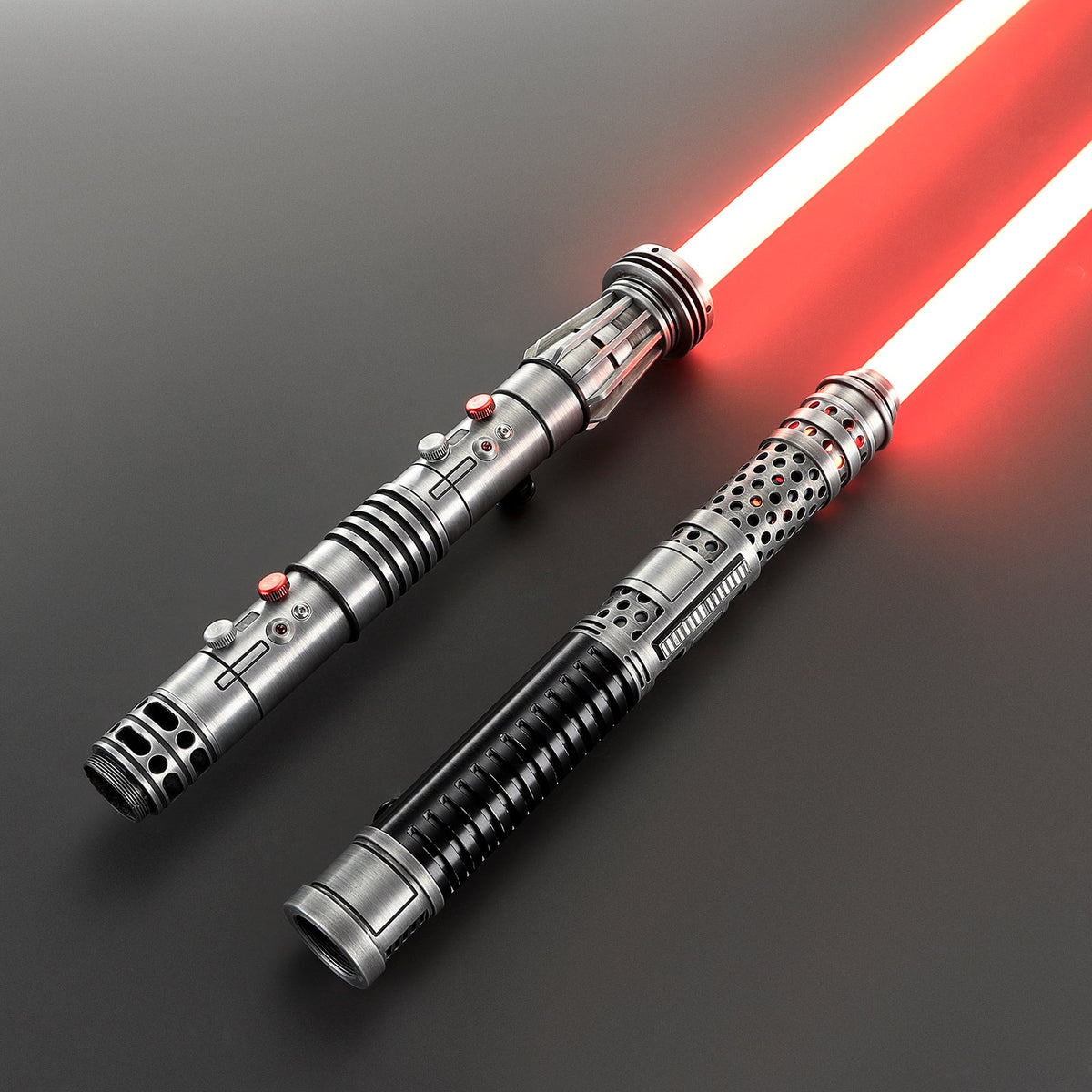 Rapierificsaber Lightsaber Maul & Ventress Light Saber Splitable Double Blades Weathered Hilt 63.5CM