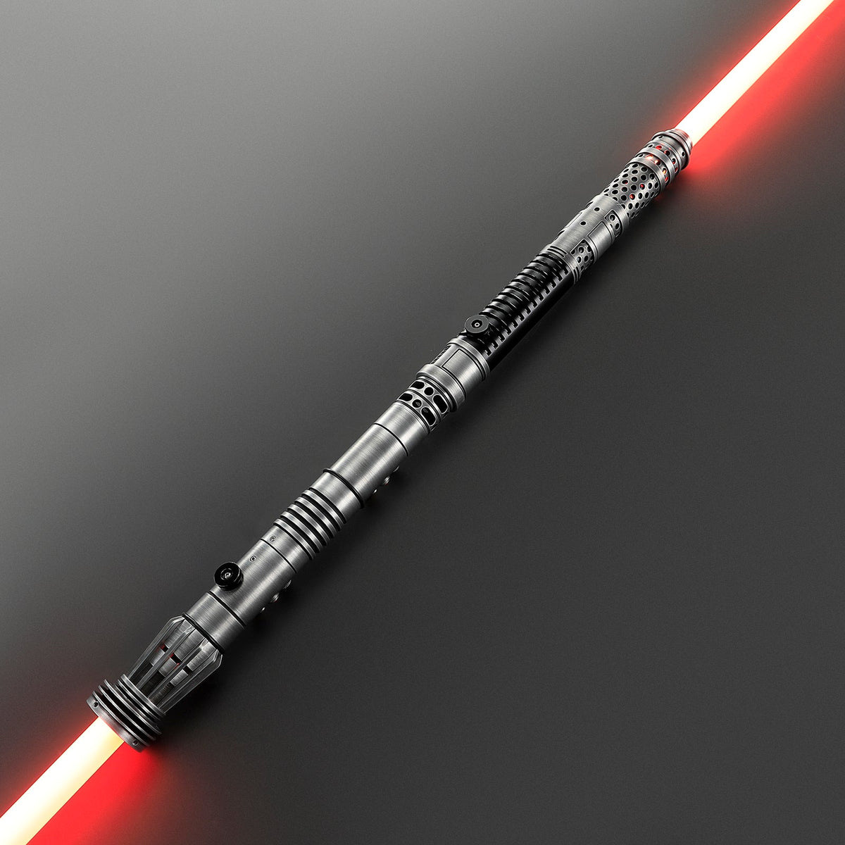 Rapierificsaber Lightsaber Maul & Ventress Light Saber Splitable Double Blades Weathered Hilt 63.5CM