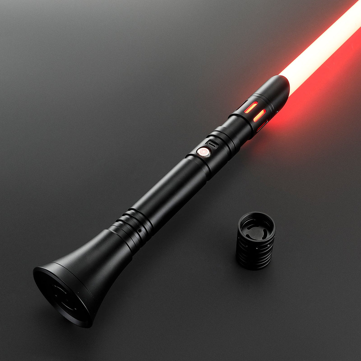 Rapierificsaber Lightsaber Custom Lightsaber with 2 Pommels Metal Hilt 30.5CM
