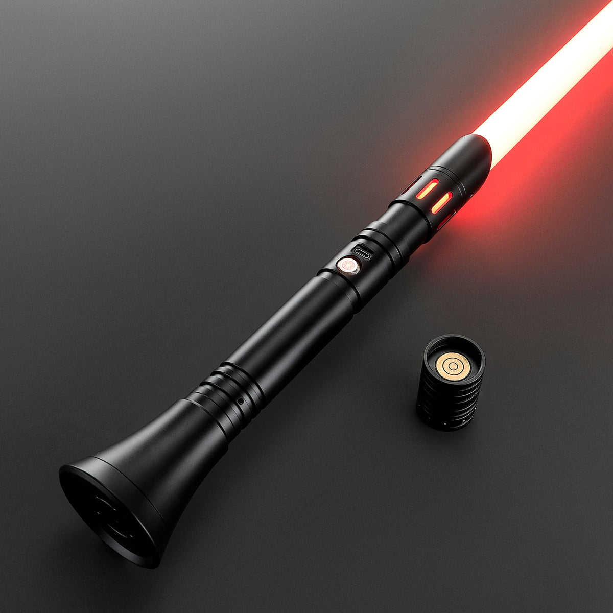 Rapierificsaber Lightsaber Custom Lightsaber with 2 Pommels Metal Hilt 30.5CM