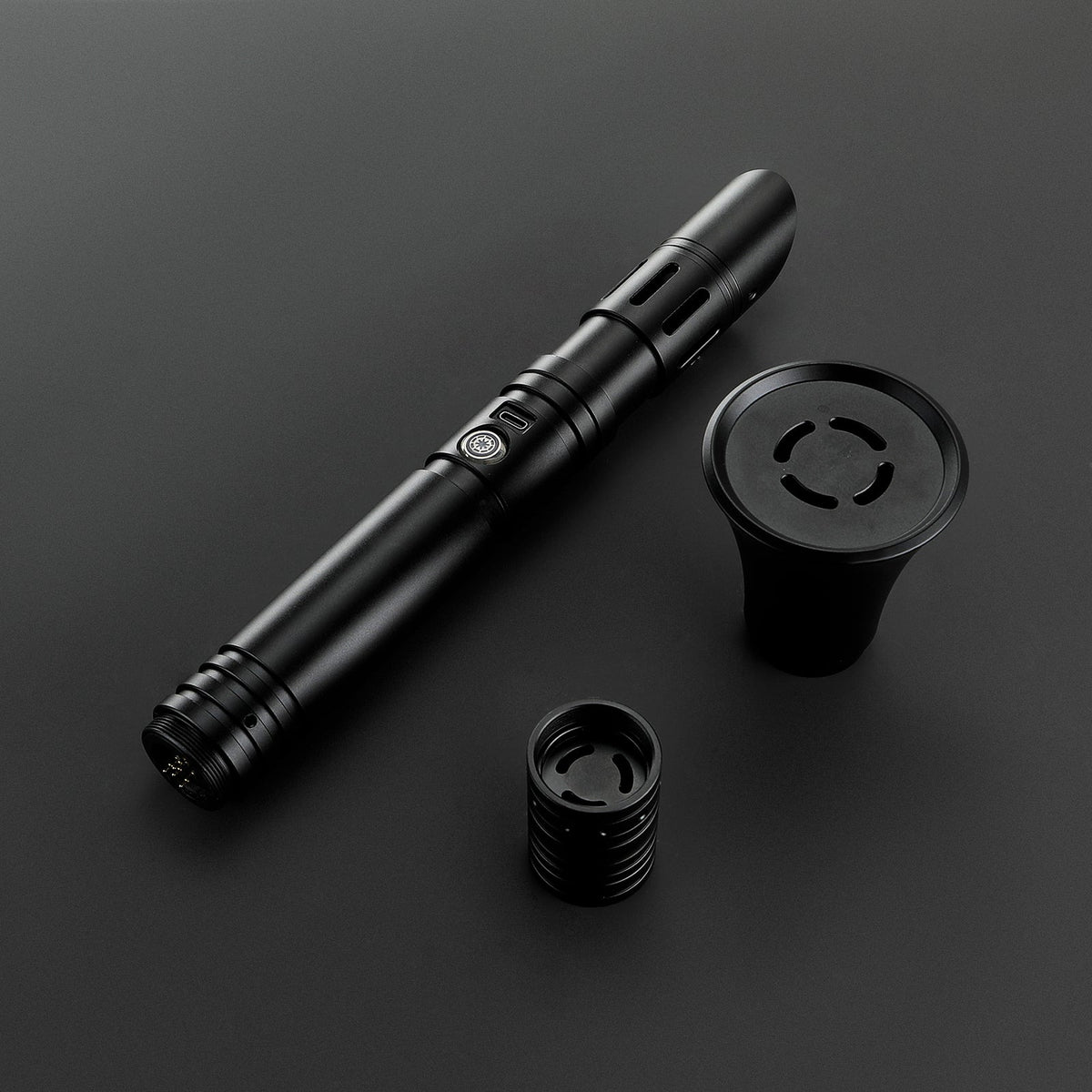 Rapierificsaber Lightsaber Custom Lightsaber with 2 Pommels Metal Hilt 30.5CM