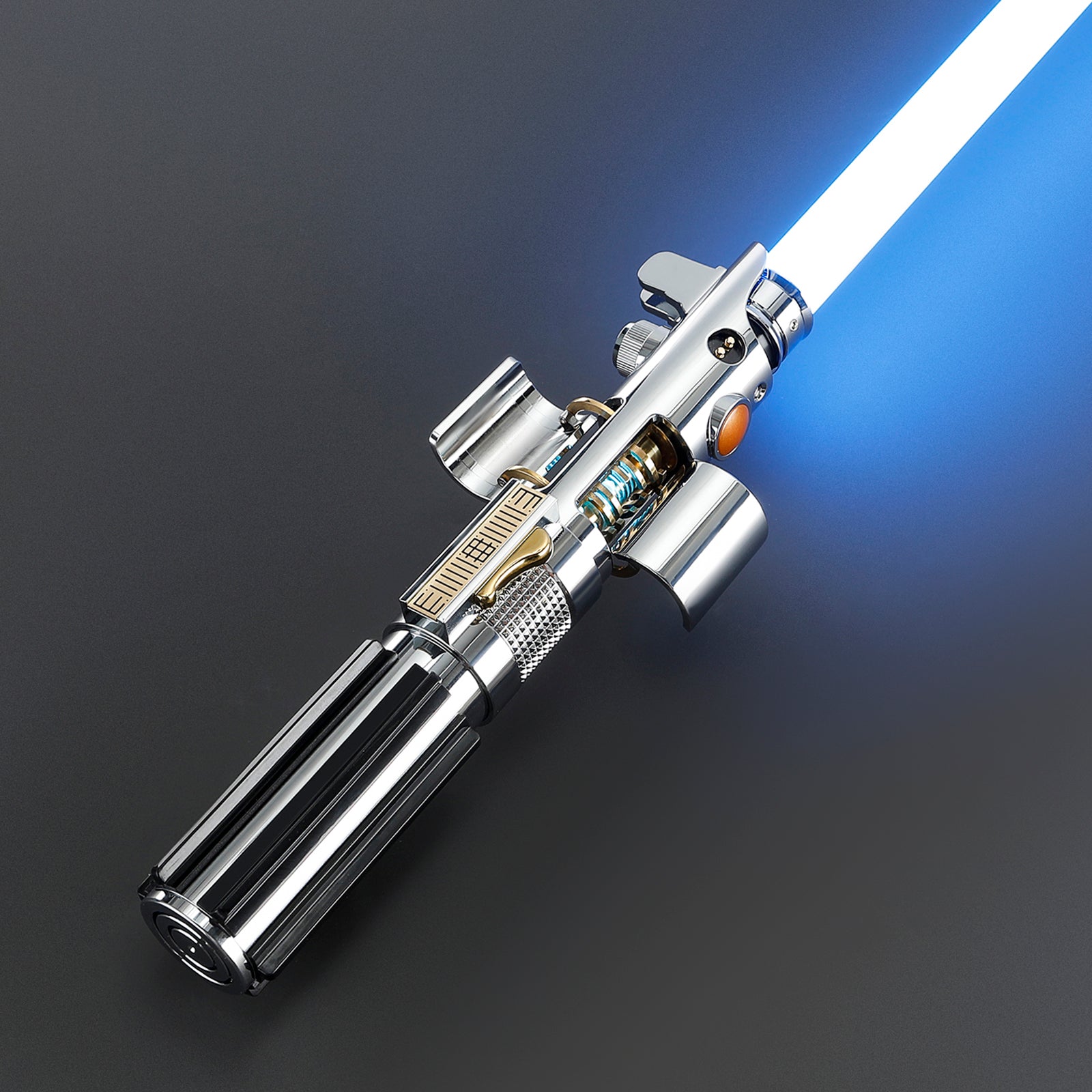 Rapierificsaber Lightsaber Ani Skywalker ASW Lightsaber EP3 Blue Xenopixel V3 Pogo Core Bluetooth Hilt 28.3CM