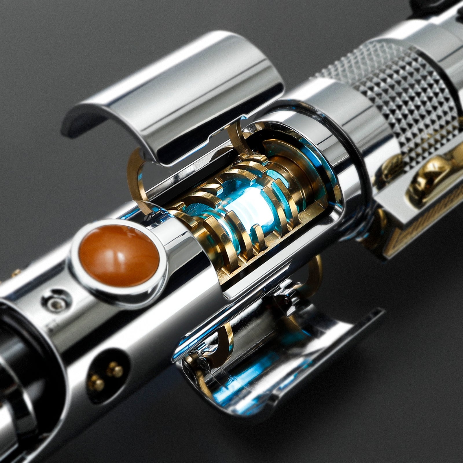 Rapierificsaber Lightsaber Ani Skywalker ASW Lightsaber EP3 Blue Xenopixel V3 Pogo Core Bluetooth Hilt 28.3CM