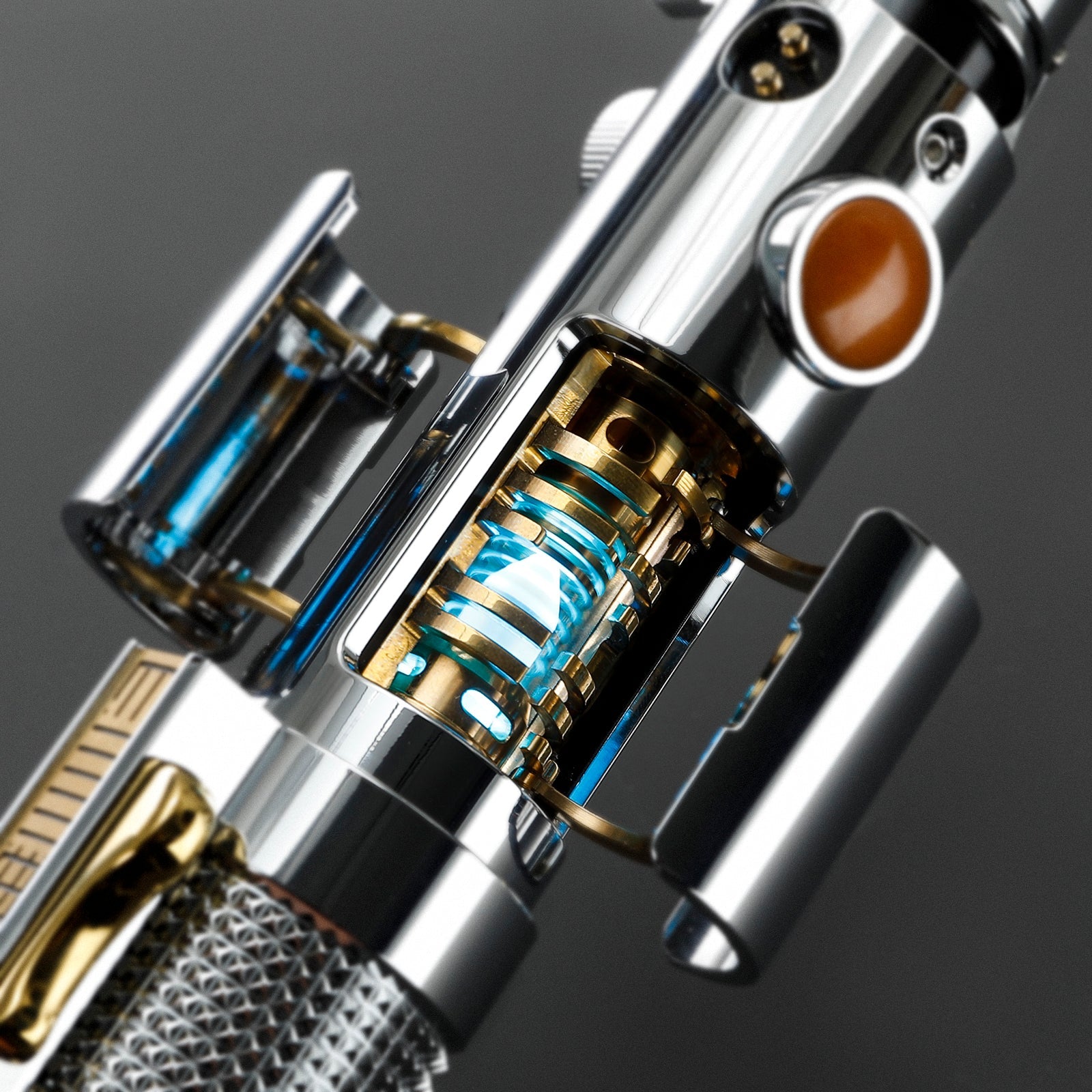 Rapierificsaber Lightsaber Ani Skywalker ASW Lightsaber EP3 Blue Xenopixel V3 Pogo Core Bluetooth Hilt 28.3CM