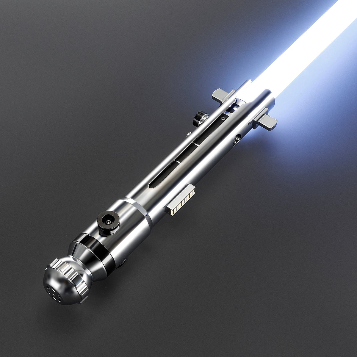 Rapierificsaber Lightsaber Ahsoka Variant Saber Two Electroplating Hilts White Lightsaber Bluetooth Double Blades