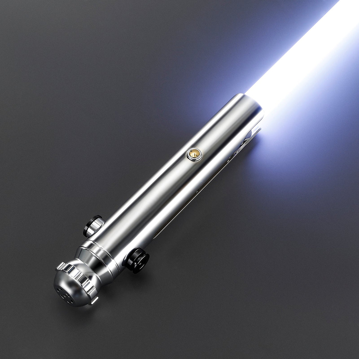 Rapierificsaber Lightsaber Ahsoka Variant Saber Two Electroplating Hilts White Lightsaber Bluetooth Double Blades