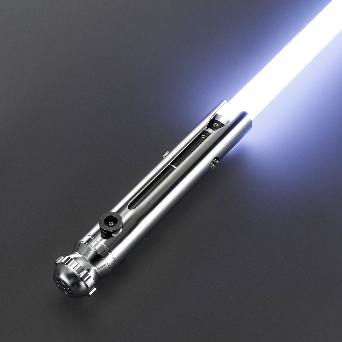 Rapierificsaber Lightsaber Ahsoka Variant Saber Two Electroplating Hilts White Lightsaber Bluetooth Double Blades