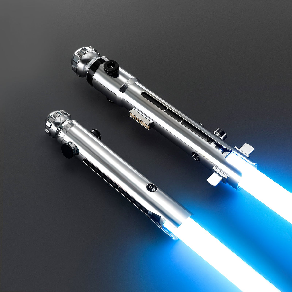 Rapierificsaber Lightsaber Ahsoka Variant Saber Two Electroplating Hilts White Lightsaber Bluetooth Double Blades