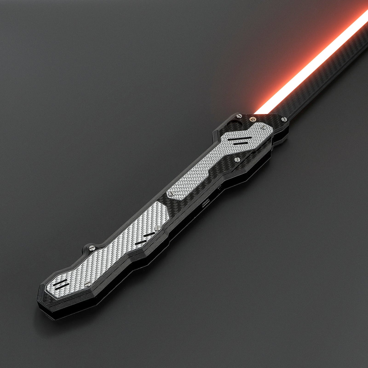 Rapierificsaber Powerful Heavy Dueling Light Sword XenoPixel Light Carbon Fiber Hilt 27CM