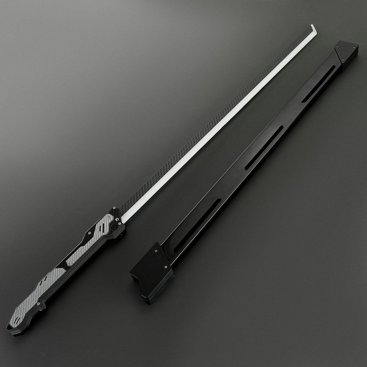 Rapierificsaber Powerful Heavy Dueling Light Sword XenoPixel Light Carbon Fiber Hilt 27CM