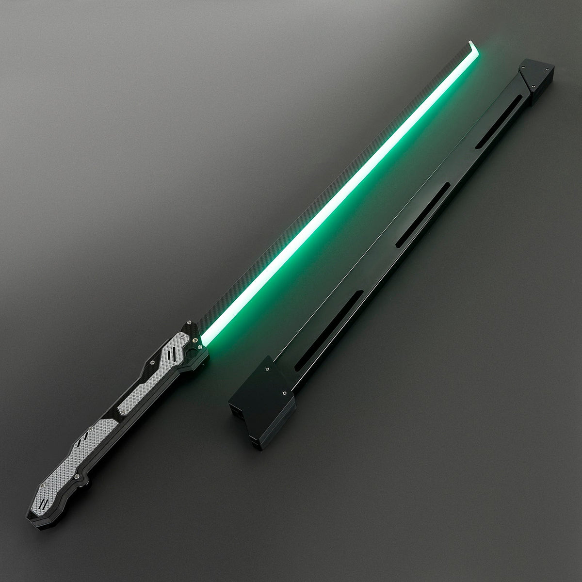 Rapierificsaber Powerful Heavy Dueling Light Sword XenoPixel Light Carbon Fiber Hilt 27CM