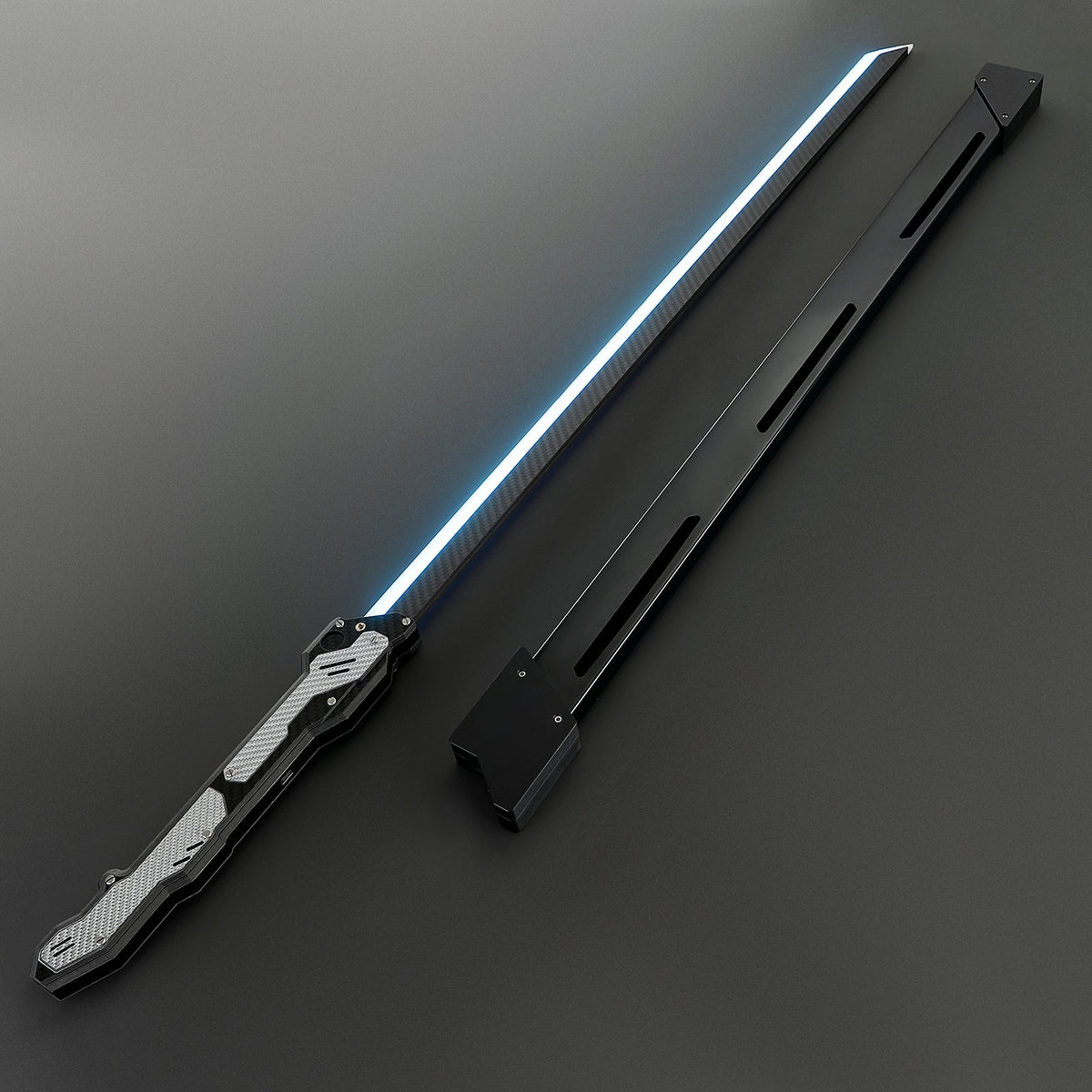 Rapierificsaber Powerful Heavy Dueling Light Sword XenoPixel Light Carbon Fiber Hilt 27CM