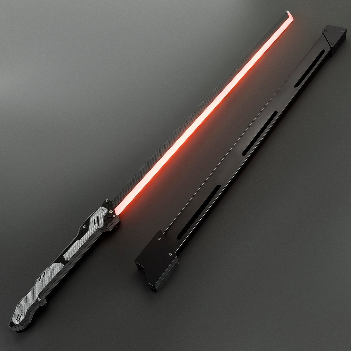 Rapierificsaber Powerful Heavy Dueling Light Sword XenoPixel Light Carbon Fiber Hilt 27CM