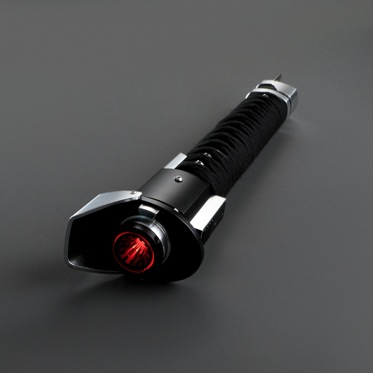 Rapierificsaber Ronin Samurai Inspired Lightsaber Pixel Pogo Core Black Cloth Wrapped Hilt 35.9CM