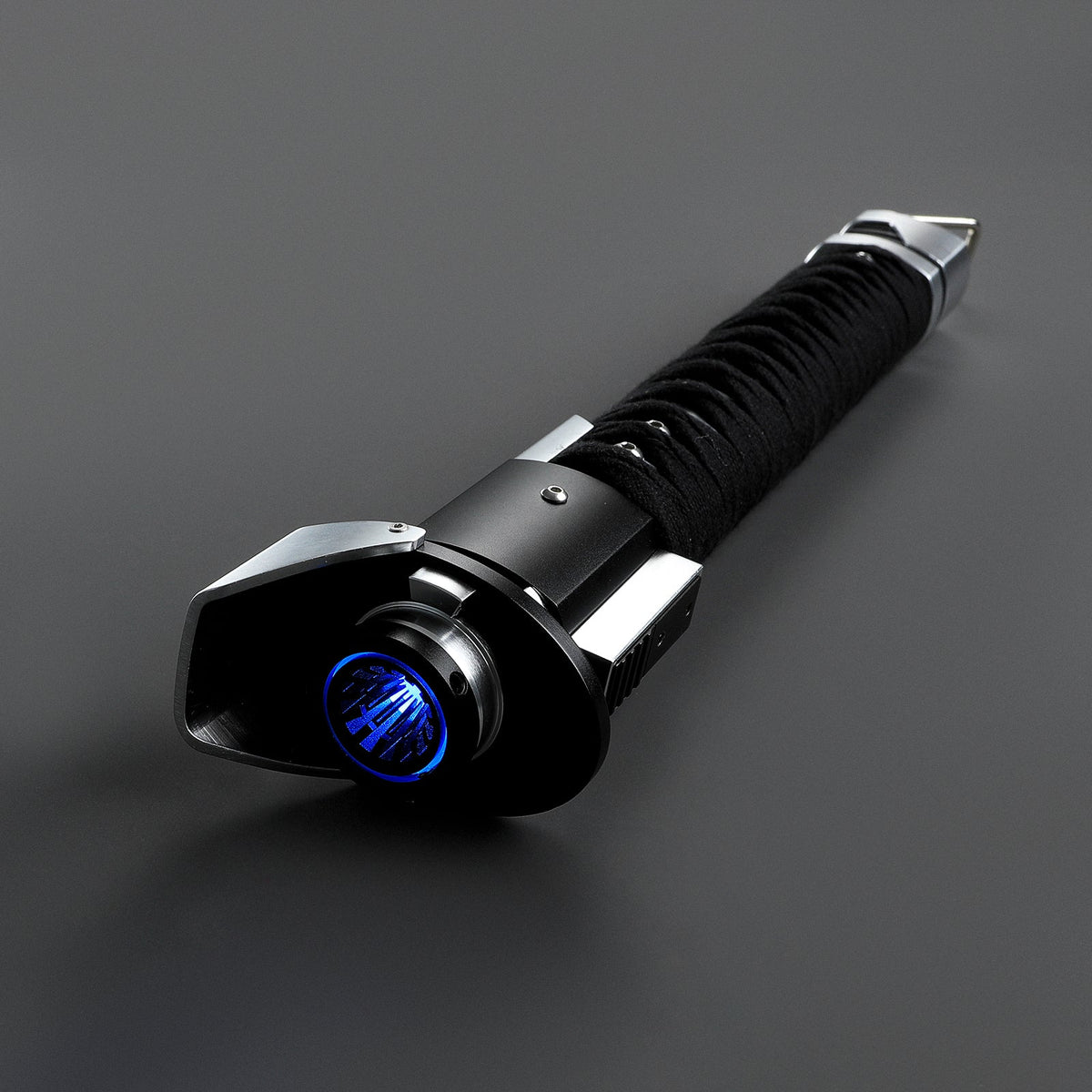 Rapierificsaber Ronin Samurai Inspired Lightsaber Pixel Pogo Core Black Cloth Wrapped Hilt 35.9CM
