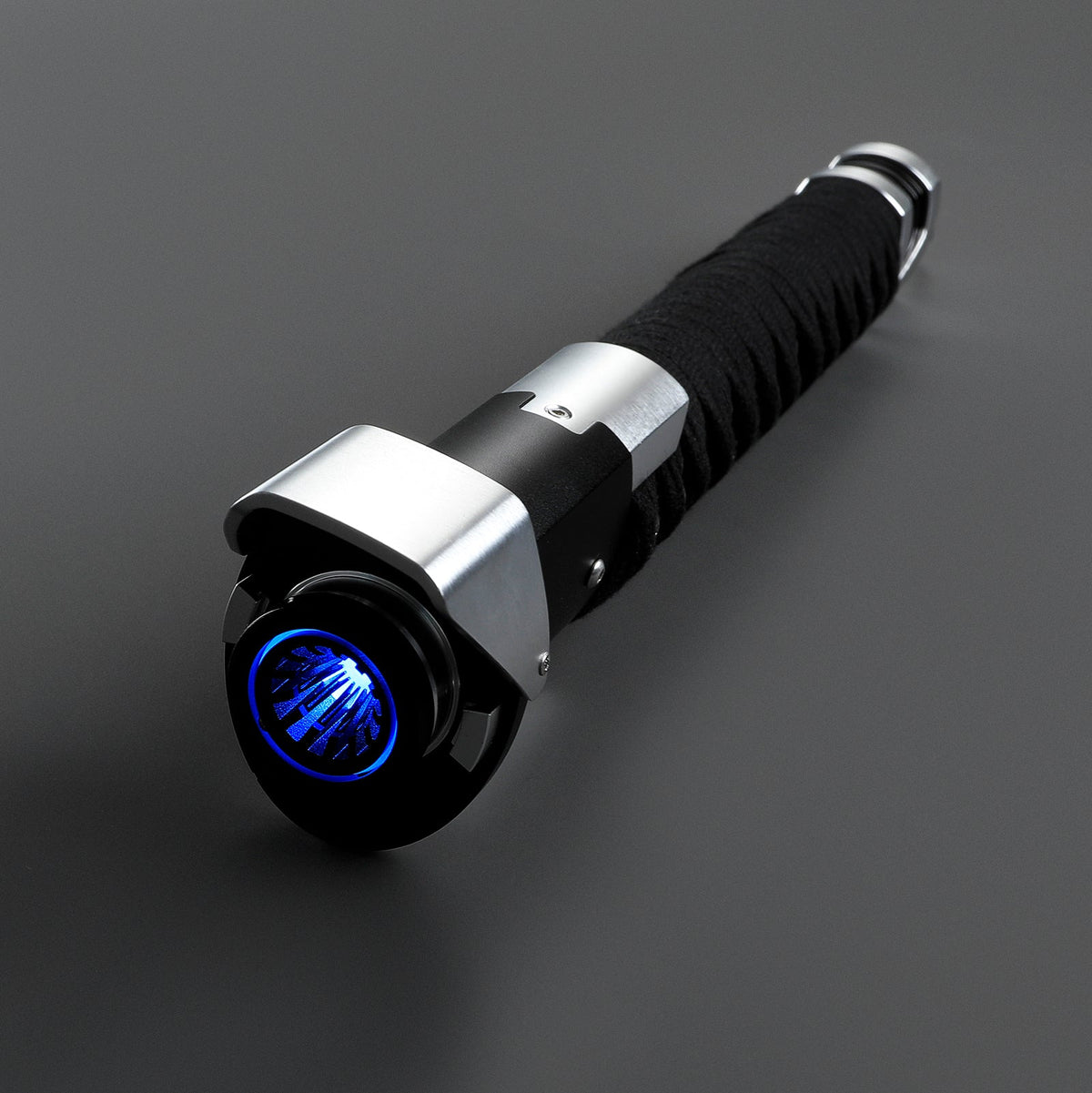 Rapierificsaber Ronin Samurai Inspired Lightsaber Pixel Pogo Core Black Cloth Wrapped Hilt 35.9CM