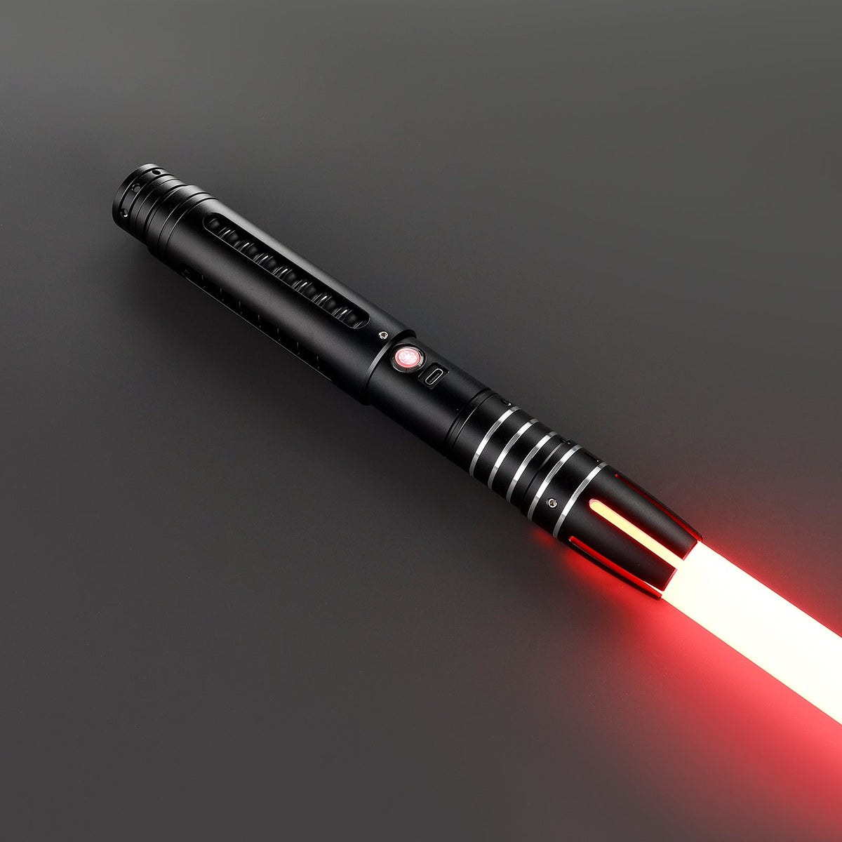 Rapierificsaber Lightsaber Dual Tone Light Saber Infinite Color Chaging with 34 Sound Fonts Hilt 28.8CM