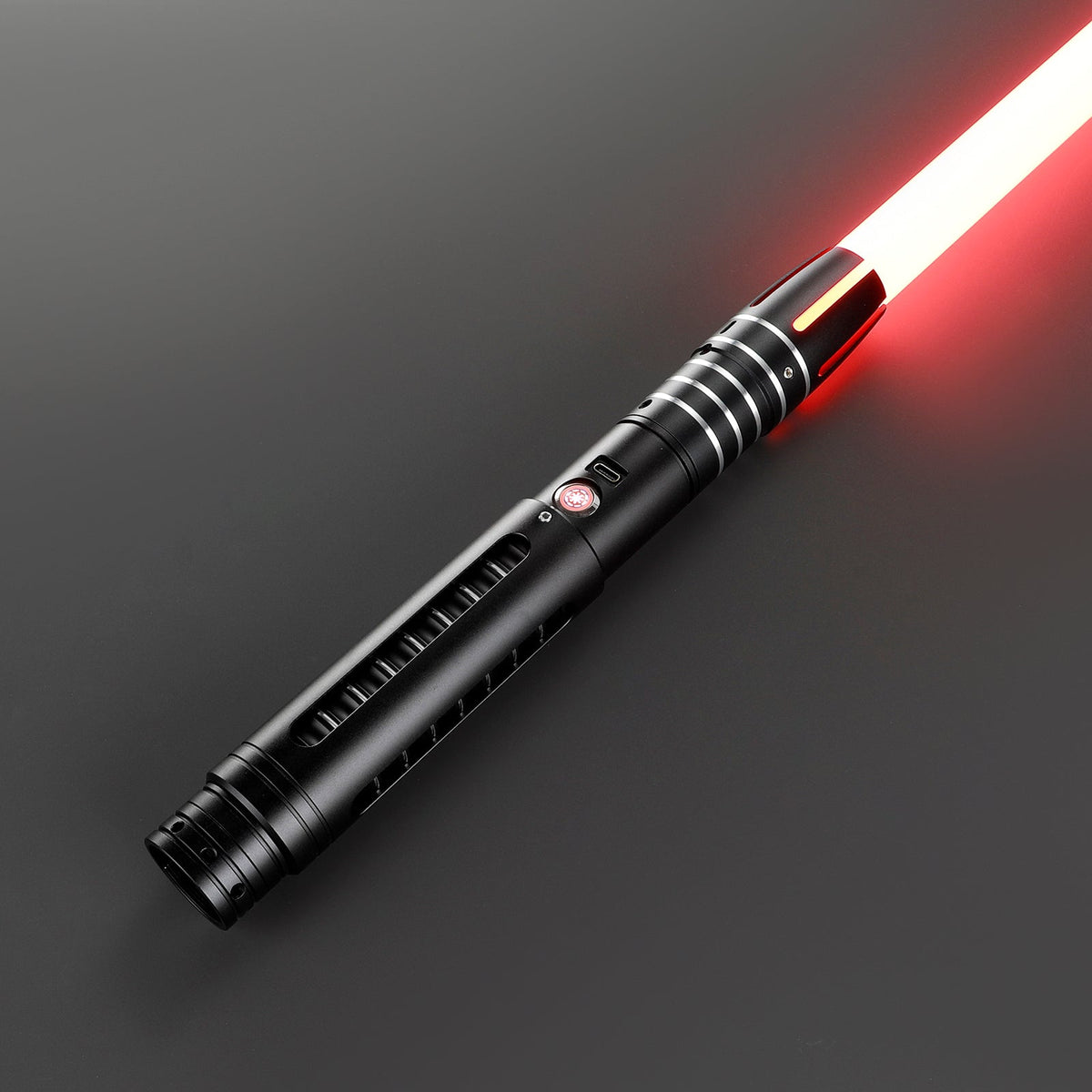 Rapierificsaber Lightsaber Dual Tone Light Saber Infinite Color Chaging with 34 Sound Fonts Hilt 28.8CM
