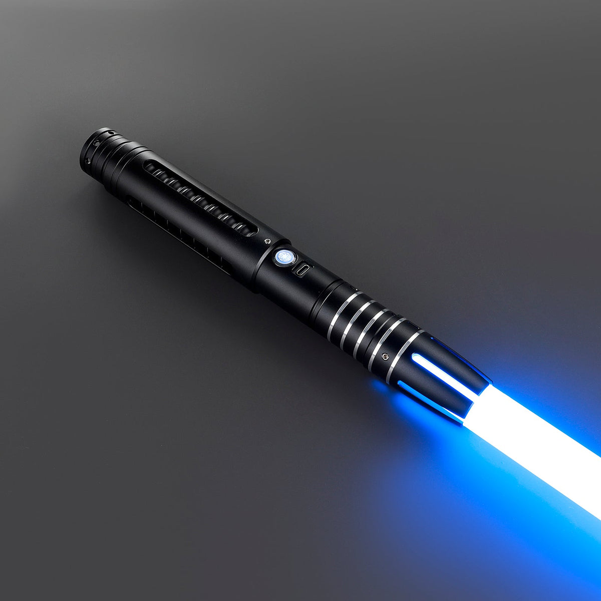Rapierificsaber Lightsaber Dual Tone Light Saber Infinite Color Chaging with 34 Sound Fonts Hilt 28.8CM