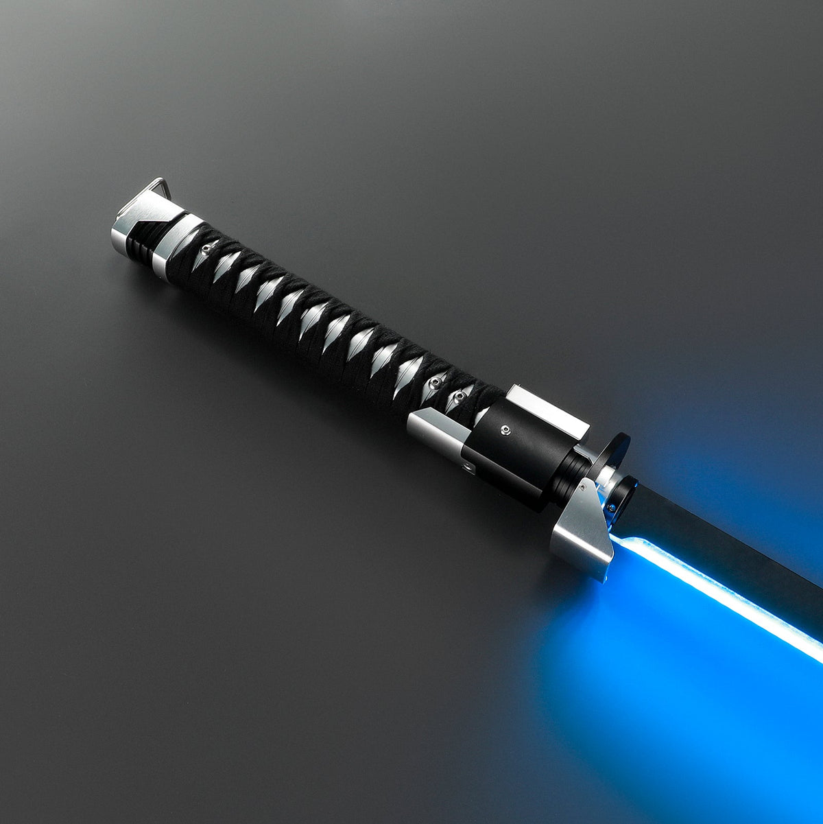 Rapierificsaber Ronin Samurai Inspired Lightsaber Pixel Pogo Core Black Cloth Wrapped Hilt 35.9CM