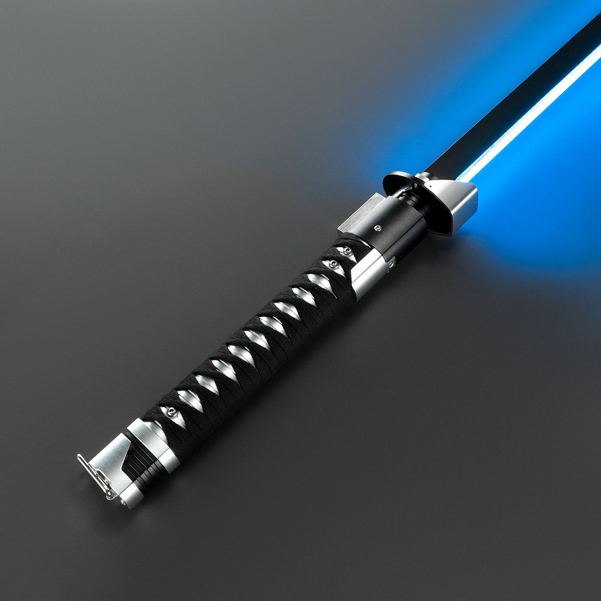 Rapierificsaber Ronin Samurai Inspired Lightsaber Pixel Pogo Core Black Cloth Wrapped Hilt 35.9CM