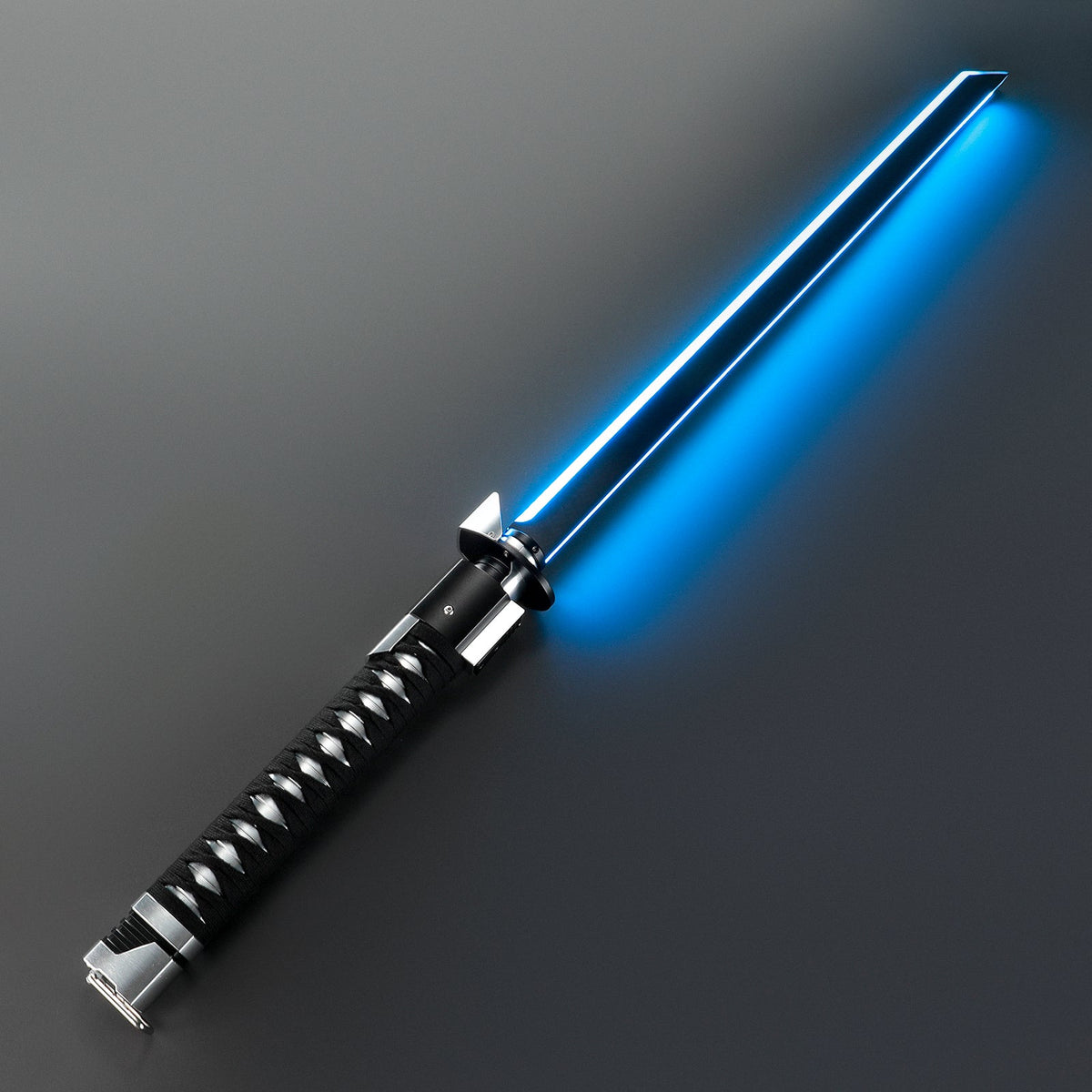 Rapierificsaber Ronin Samurai Inspired Lightsaber Pixel Pogo Core Black Cloth Wrapped Hilt 35.9CM