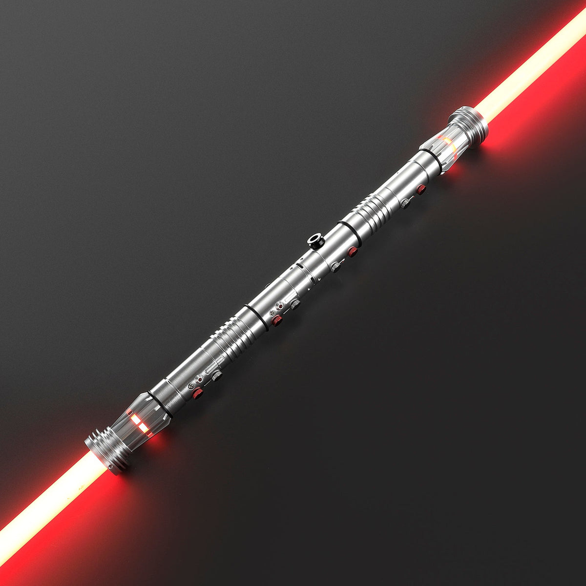 Rapierificsaber Lightsaber Maul DM Saber Double Bladed Red Lightsaber Two Hilts Two Blades Hilt 57.5CM