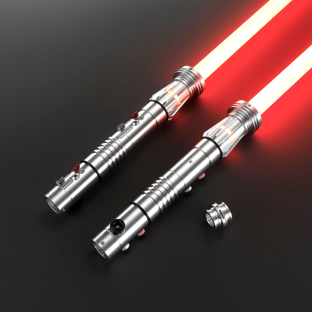 Rapierificsaber Lightsaber Maul DM Saber Double Bladed Red Lightsaber Two Hilts Two Blades Hilt 57.5CM