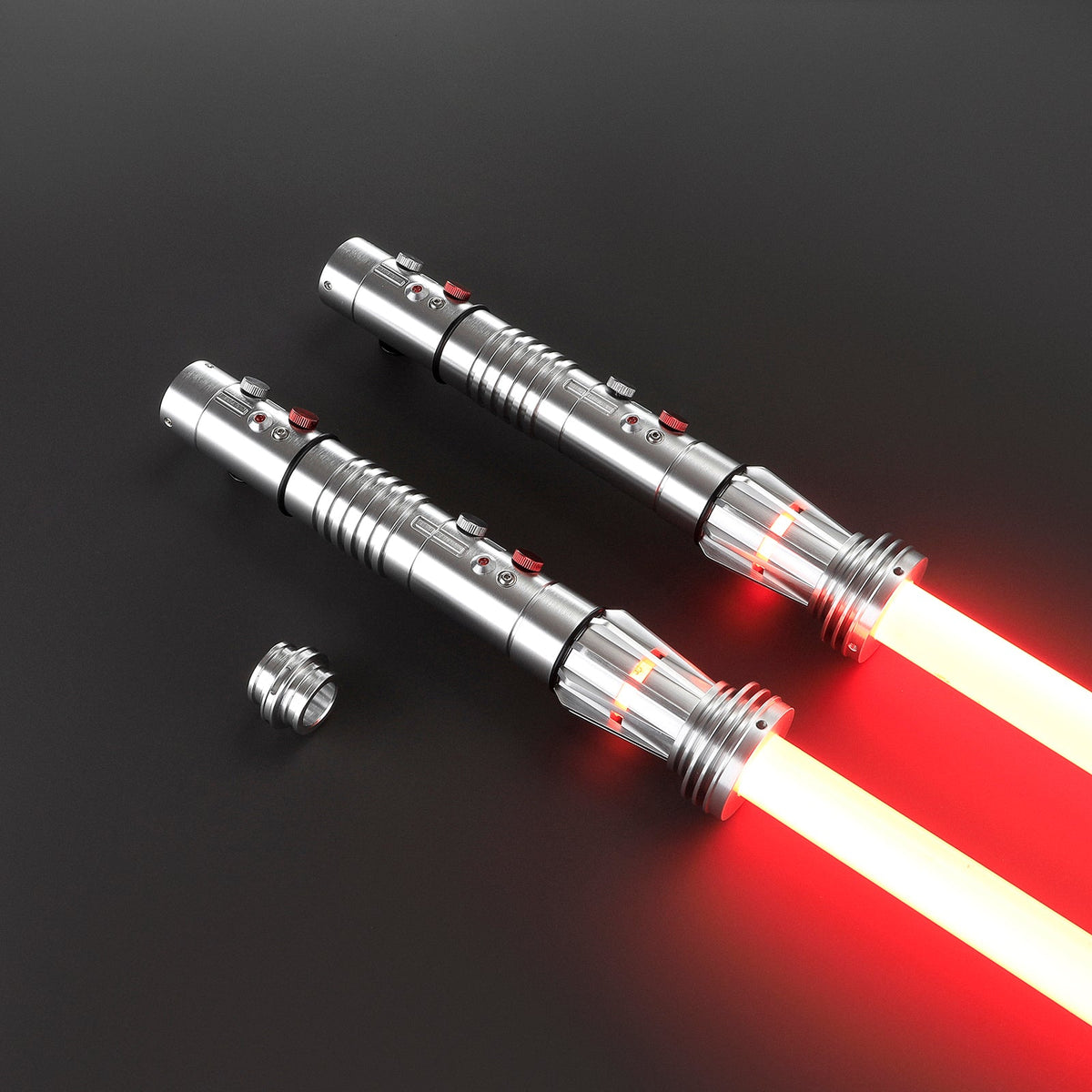 Rapierificsaber Lightsaber Maul DM Saber Double Bladed Red Lightsaber Two Hilts Two Blades Hilt 57.5CM