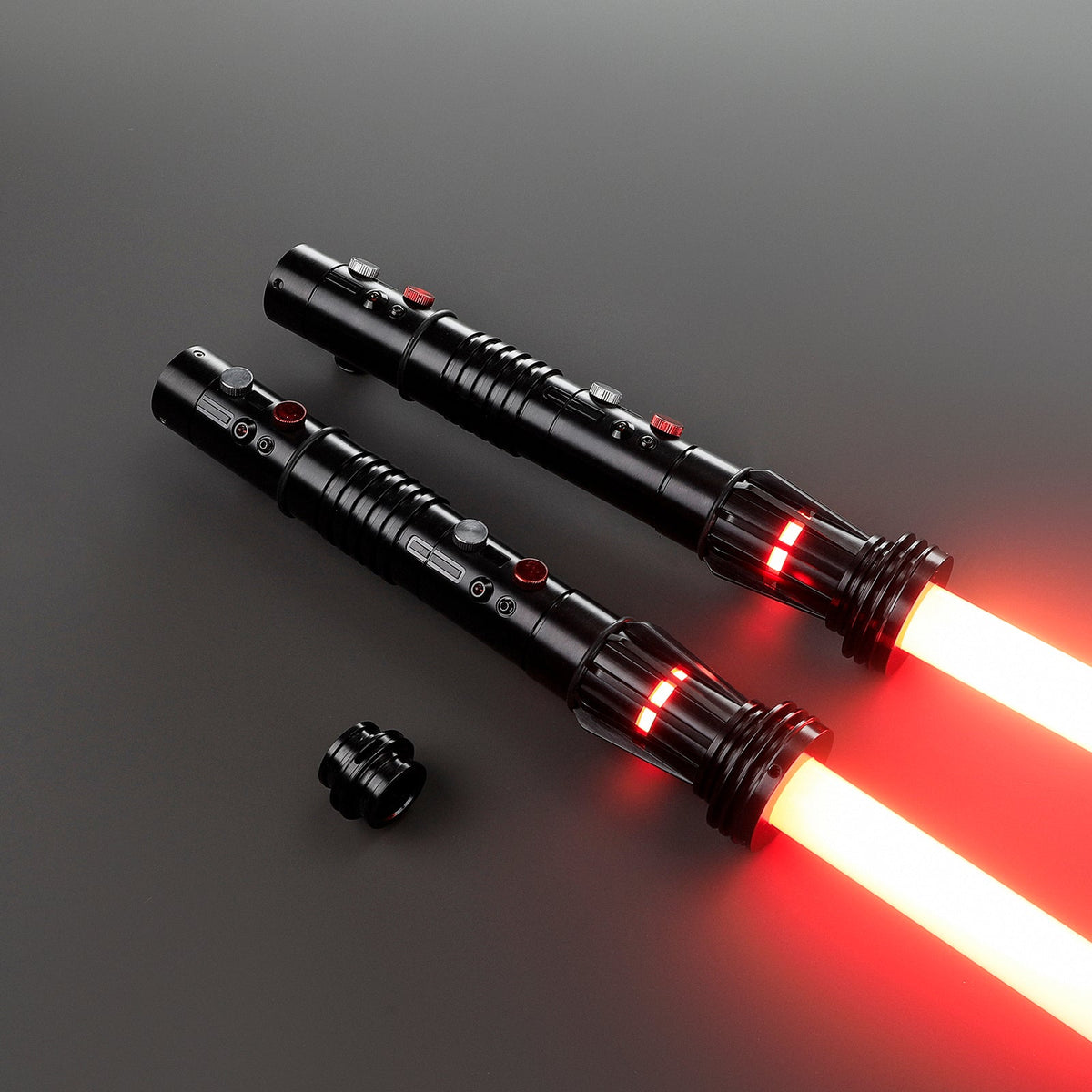 Rapierificsaber Lightsaber Maul DM Saber Double Bladed Red Lightsaber Two Hilts Two Blades Hilt 57.5CM