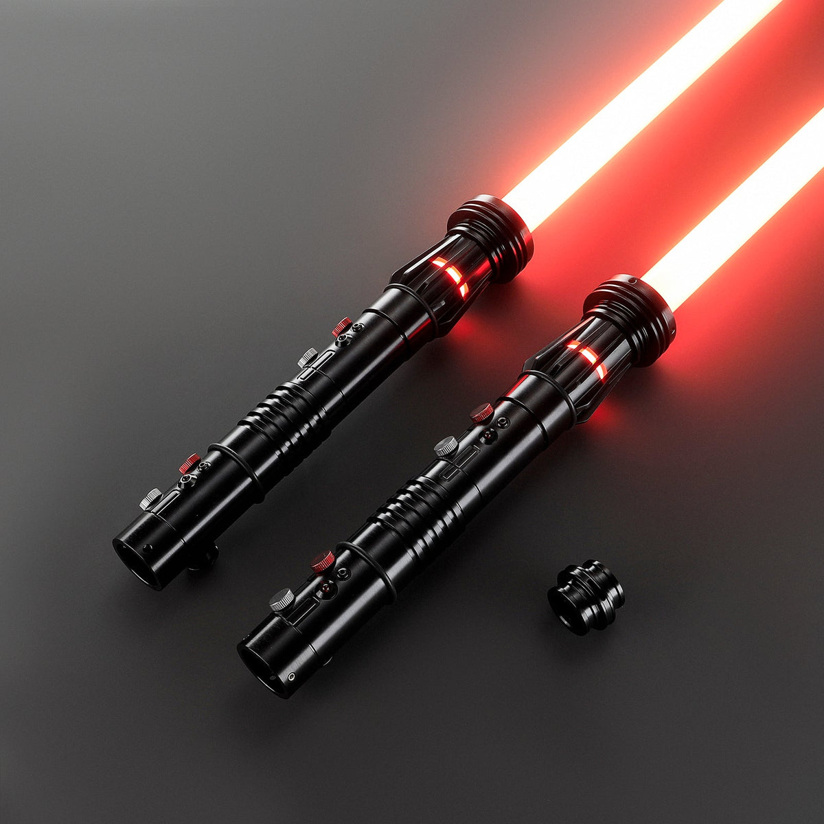 Rapierificsaber Lightsaber Maul DM Saber Double Bladed Red Lightsaber Two Hilts Two Blades Hilt 57.5CM
