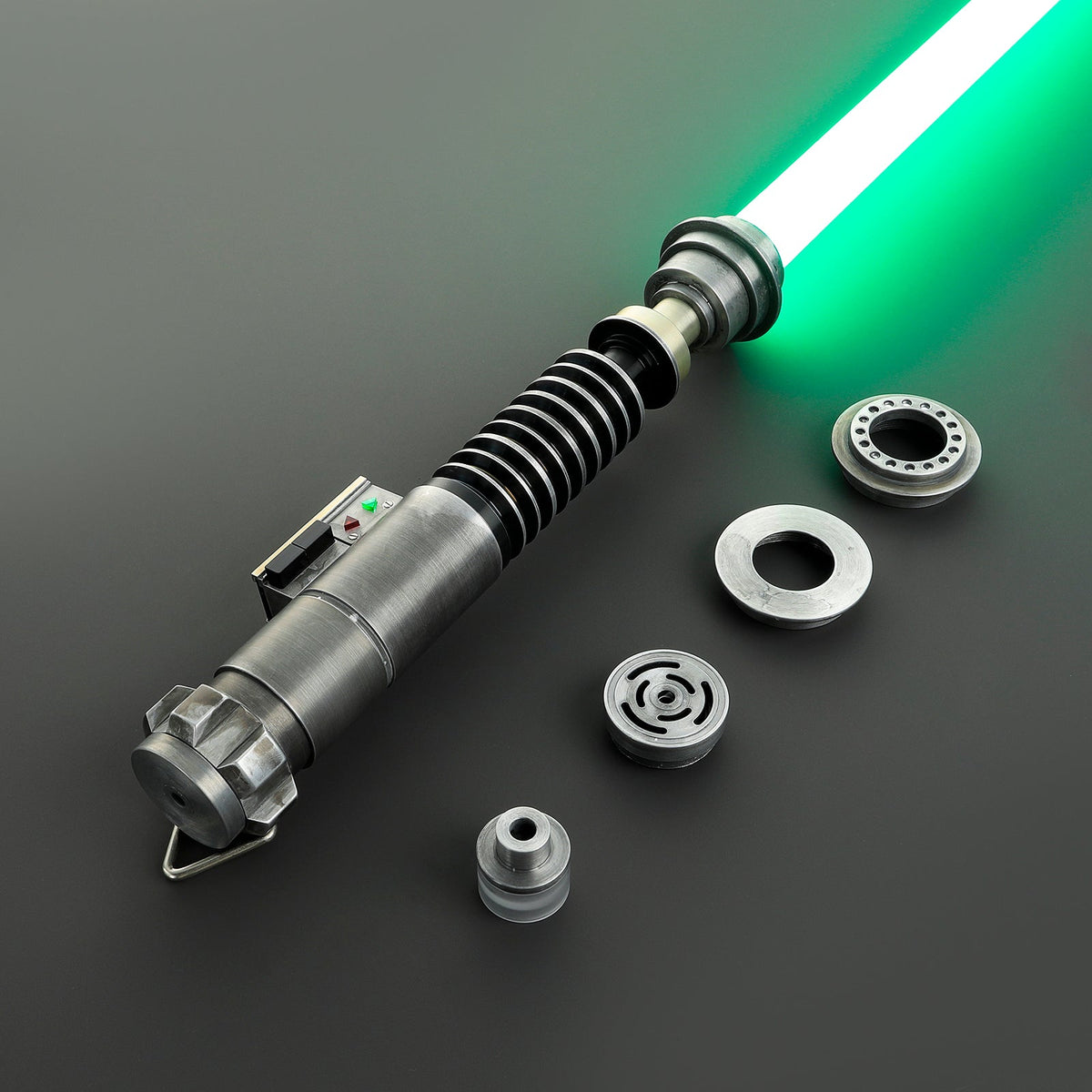 Rapierificsaber Lightsaber LUKE Weathered LSW Green Light Saber V5 EP6 FX Force Xenopixel 3.0 Saber Hilt 27.6CM