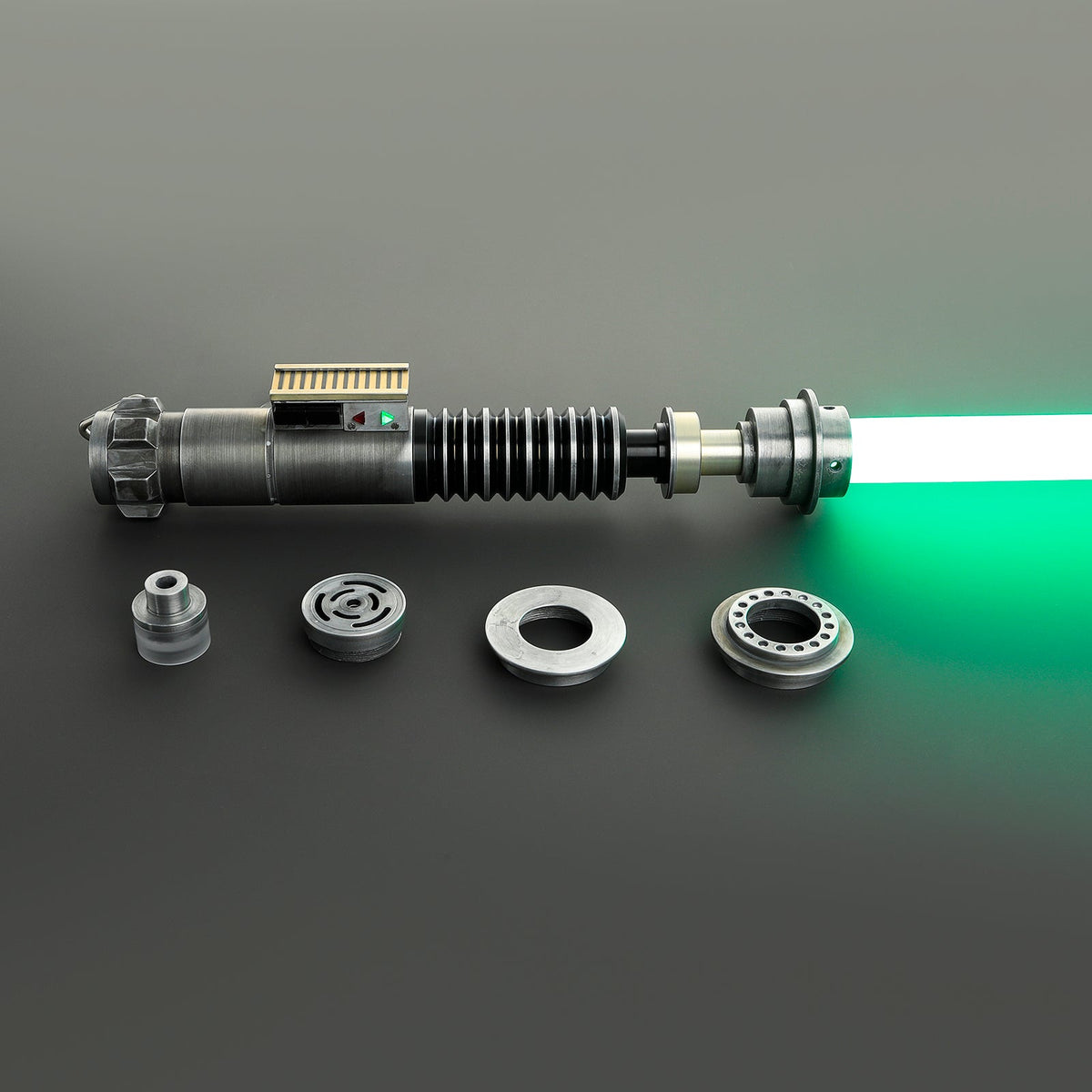 Rapierificsaber Lightsaber LUKE Weathered LSW Green Light Saber V5 EP6 FX Force Xenopixel 3.0 Saber Hilt 27.6CM