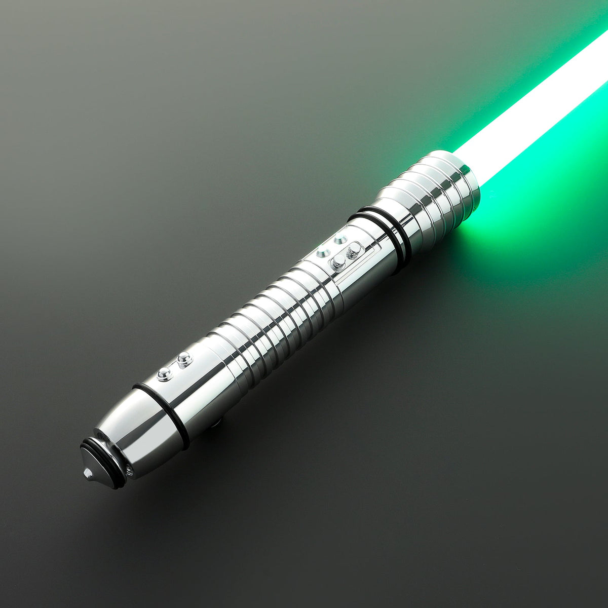 RapierificsaberLightsaber Kit Fisto Light Saber Proffie2.2 Green Bladed Pogo Core Short Metal Hilt 26.8CM