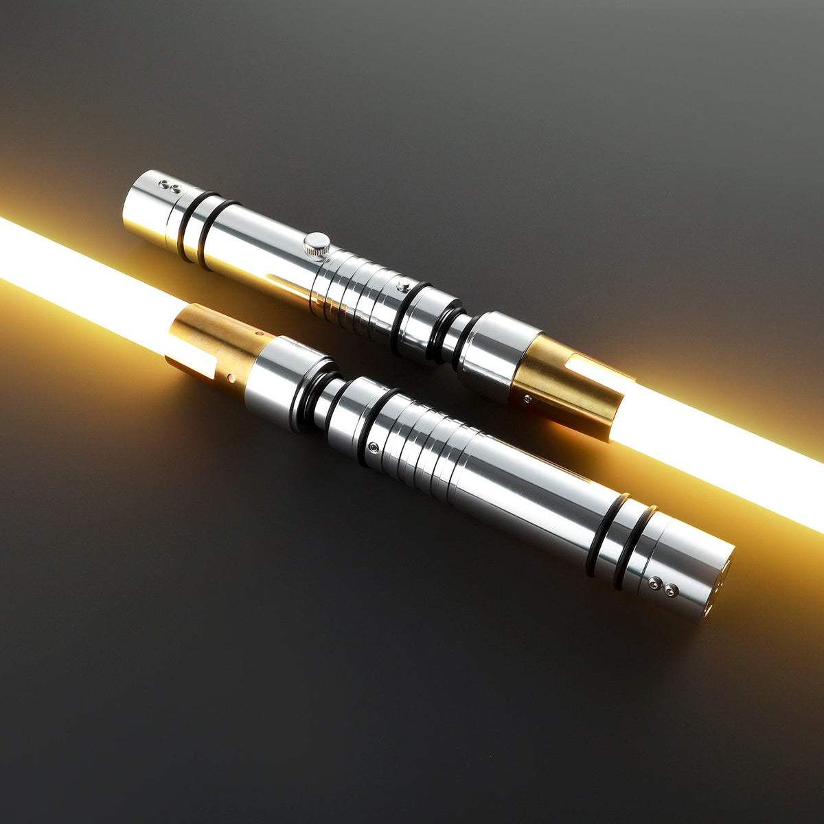 RapierificsaberLightsaber The Bastila Shan Lightsaber Double Bladed Saber Pogo Core Metal Hilt 50.6CM