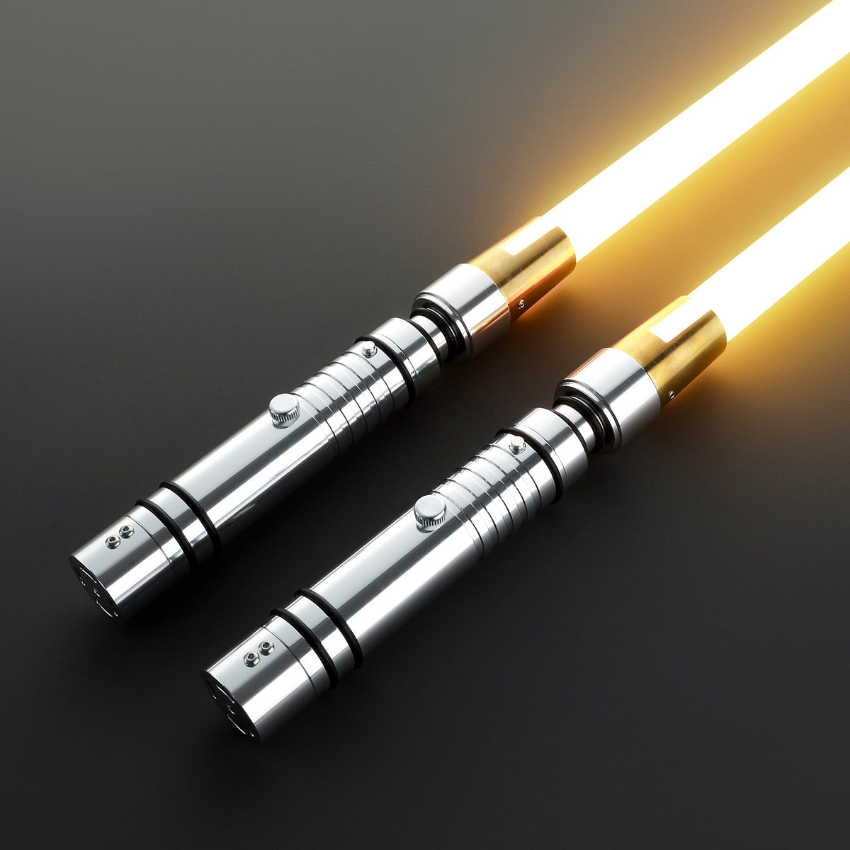 RapierificsaberLightsaber The Bastila Shan Lightsaber Double Bladed Saber Pogo Core Metal Hilt 50.6CM