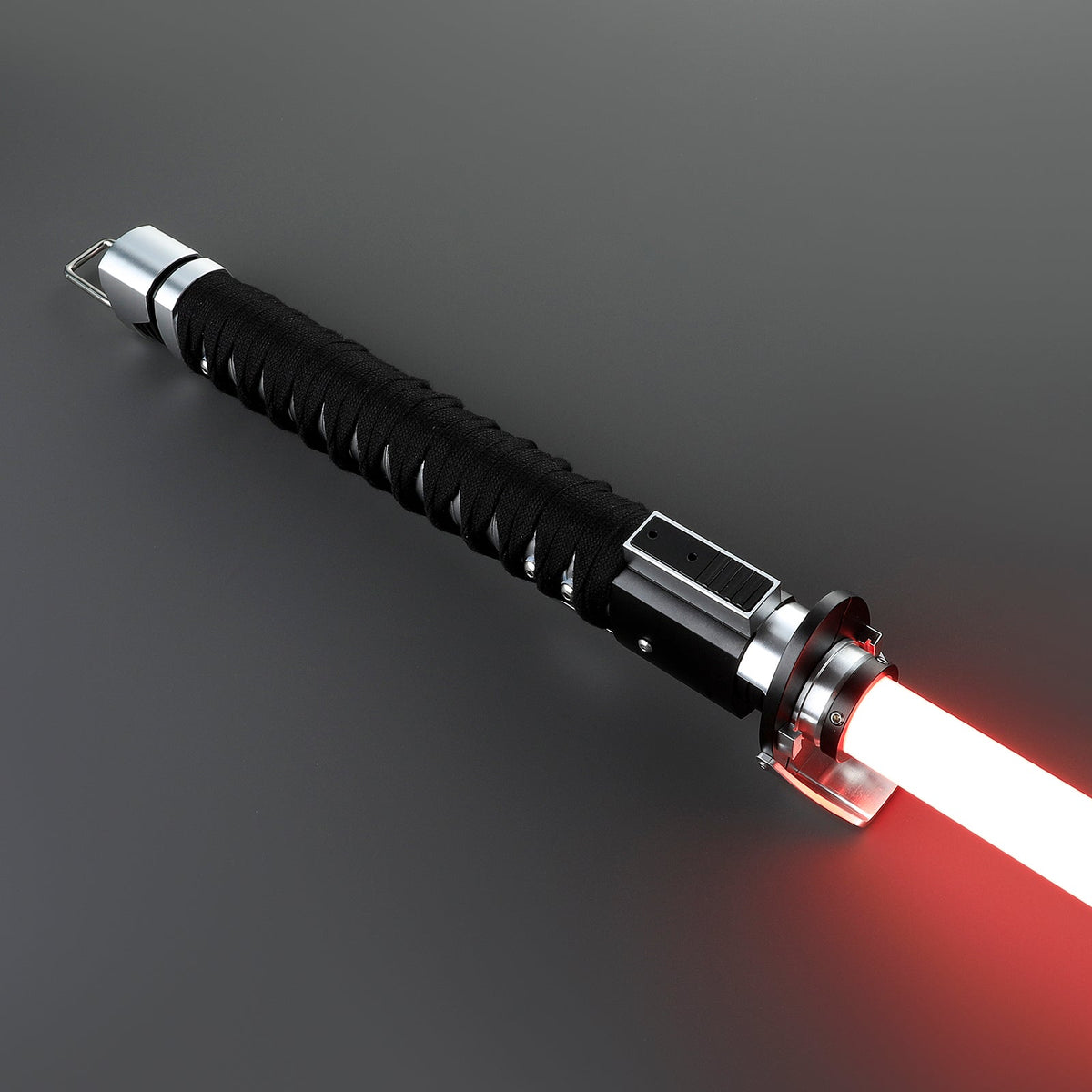 Rapierificsaber Ronin Samurai Inspired Lightsaber Pixel Pogo Core Black Cloth Wrapped Hilt 35.9CM