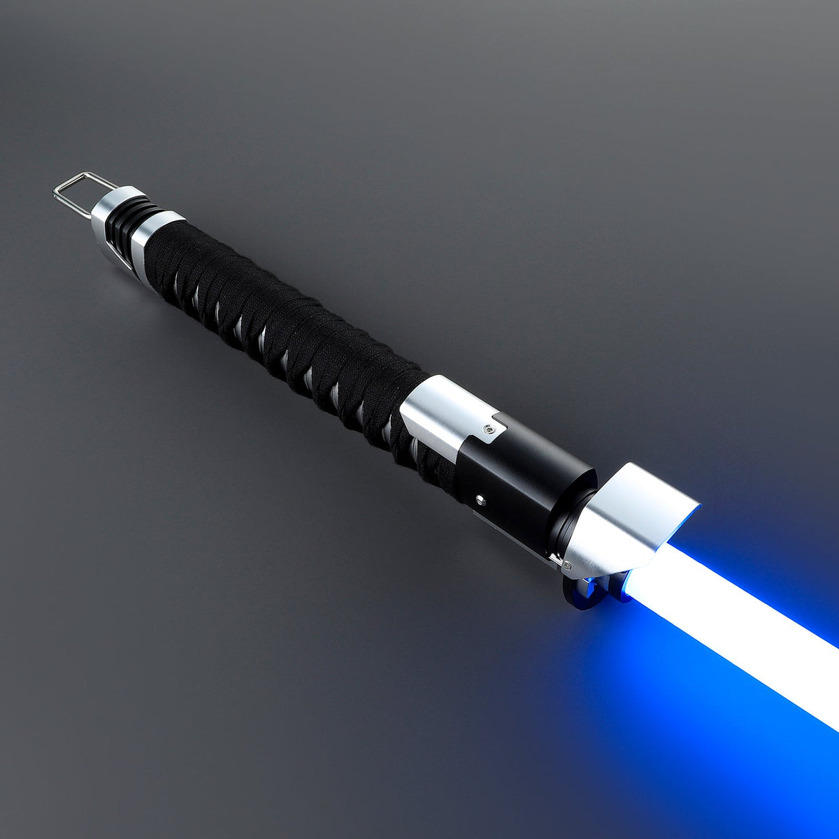 Rapierificsaber Ronin Samurai Inspired Lightsaber Pixel Pogo Core Black Cloth Wrapped Hilt 35.9CM