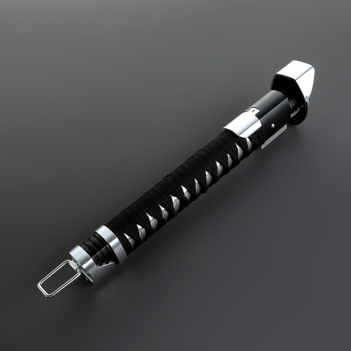 Rapierificsaber Ronin Samurai Inspired Lightsaber Pixel Pogo Core Black Cloth Wrapped Hilt 35.9CM