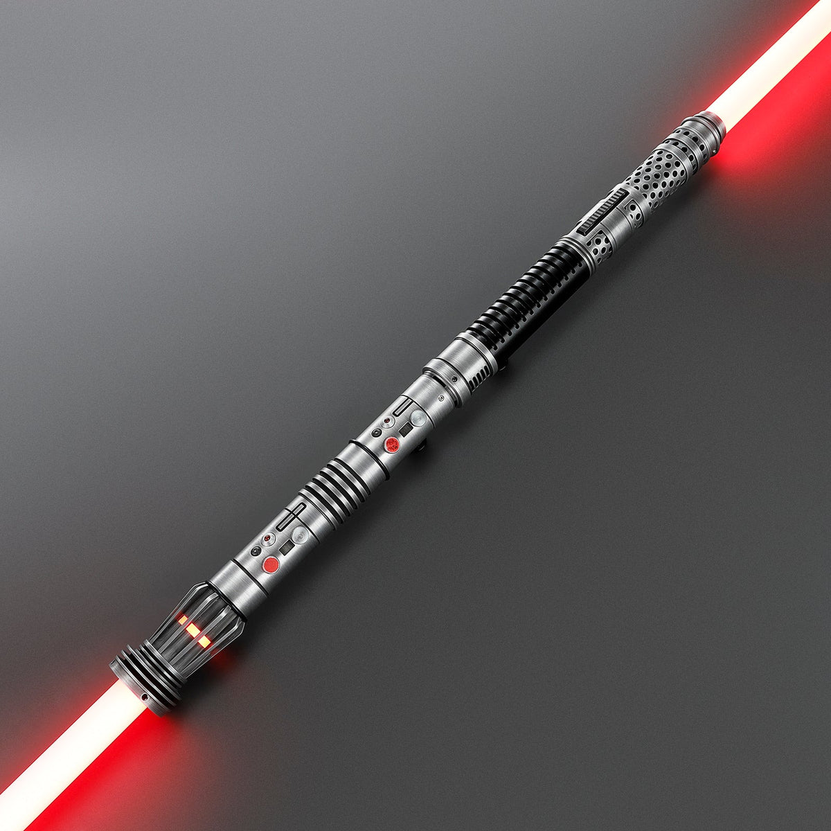Rapierificsaber Lightsaber Maul DM Saber Double Bladed Red Lightsaber Two Weathered Hilts Two Blades Hilt 61CM